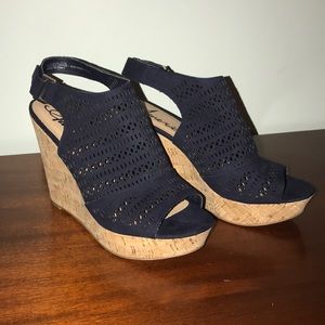 AR35 Charlize Wedge Peep Toe Sandals